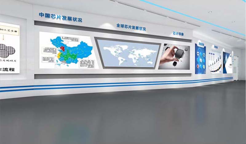 南寧企業展廳設計裝修效果圖&mdash;燦源裝飾