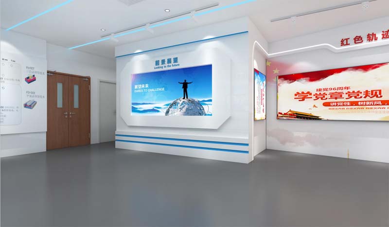 南寧企業展廳設計裝修效果圖&mdash;燦源裝飾